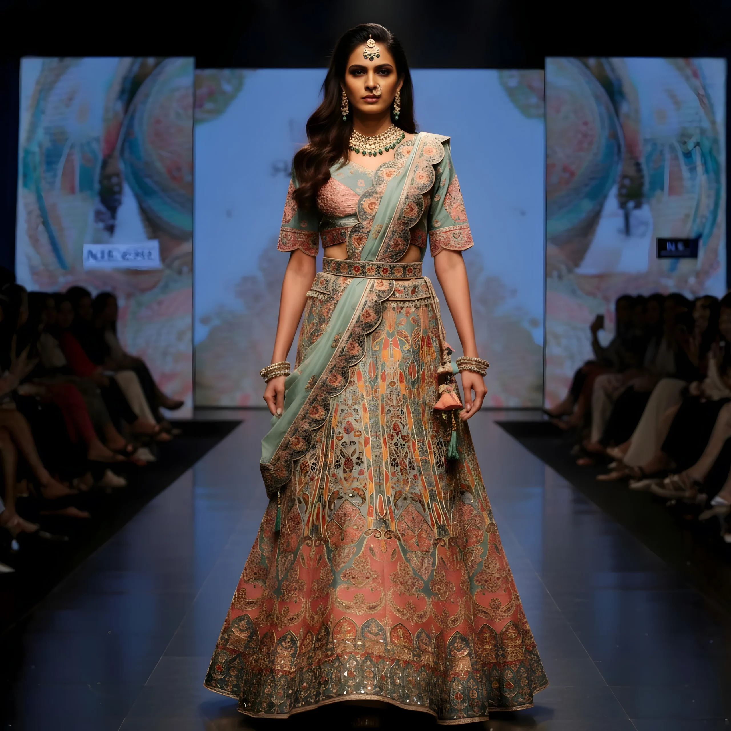 celestial-elegance-grey-blue-zari-pittan-sequin-raw-silk-lehenga