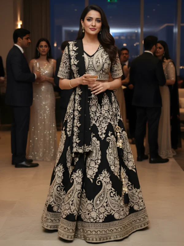 noir-royale-black-zari-embroidered-georgette-lehenga