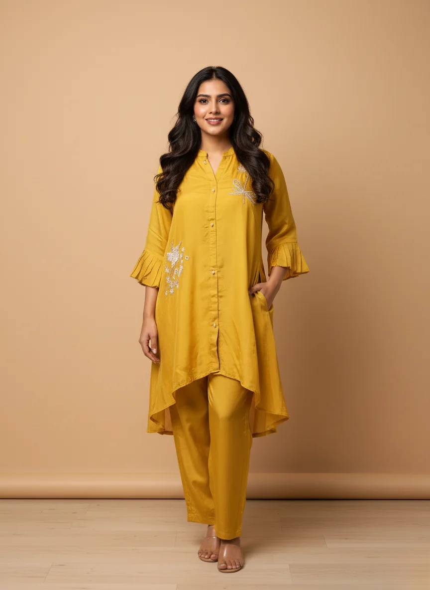 sunshine-aura-yellow-crystal-embellished-co-ord-set-rangoli-saris