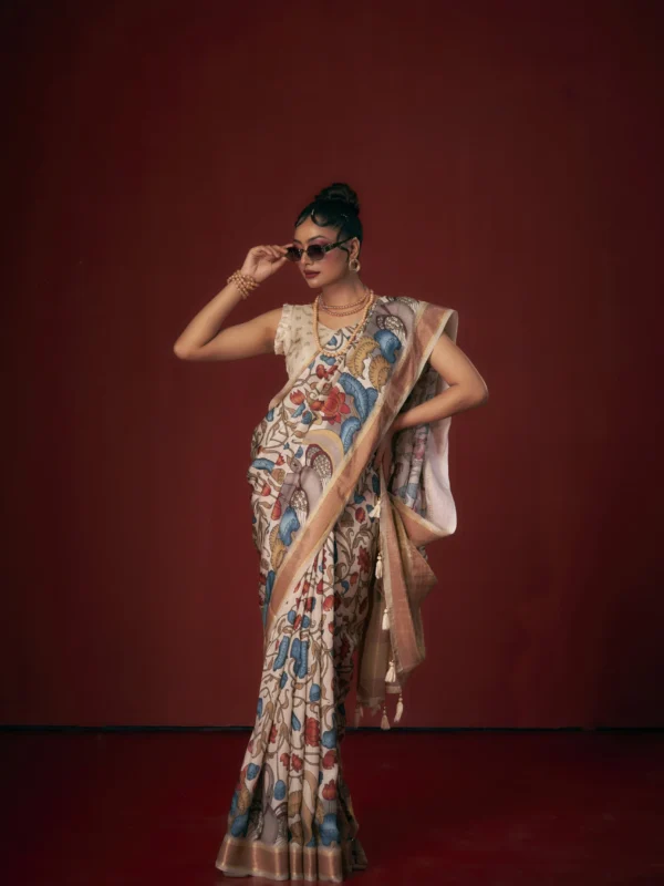 moonga-tussar-ivory-heritage-printed-saree