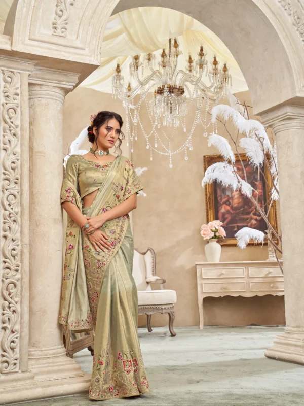 ivory-olive-embroidered-designer-saree