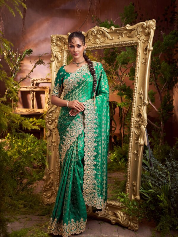 royal-blue-gold-embroidered-banarasi-silk-saree-wedding-wear