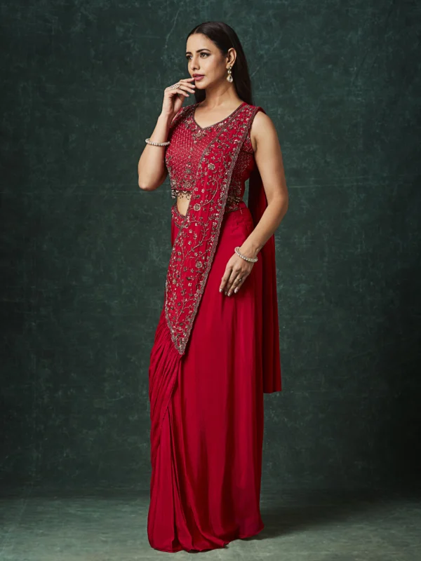 crimson-embroidered-draped-saree