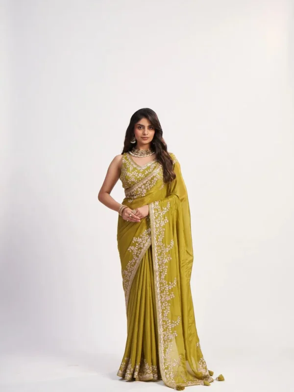 olive-zareen-pure-chinon-designer-saree