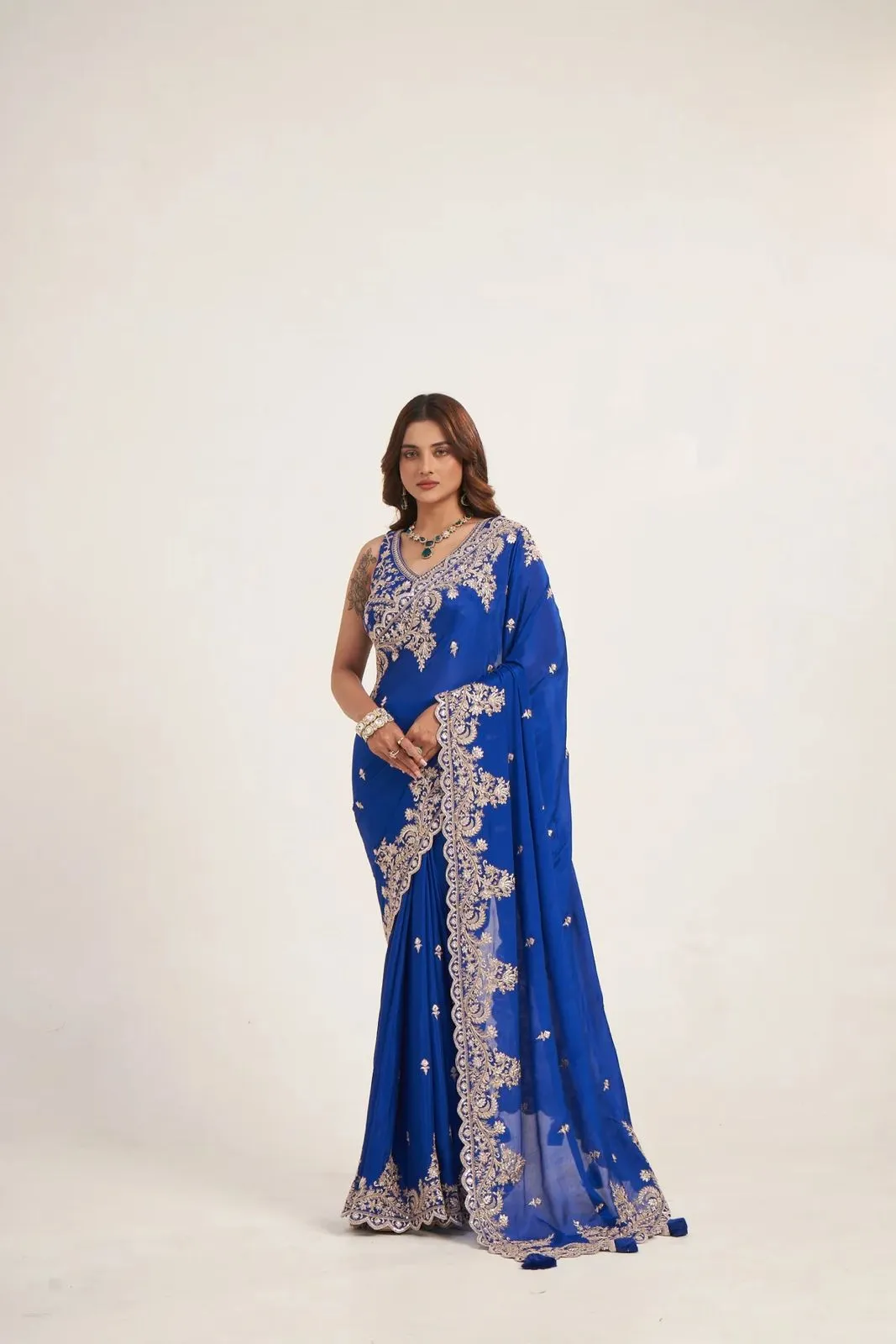 royal-azure-pure-chinon-designer-saree