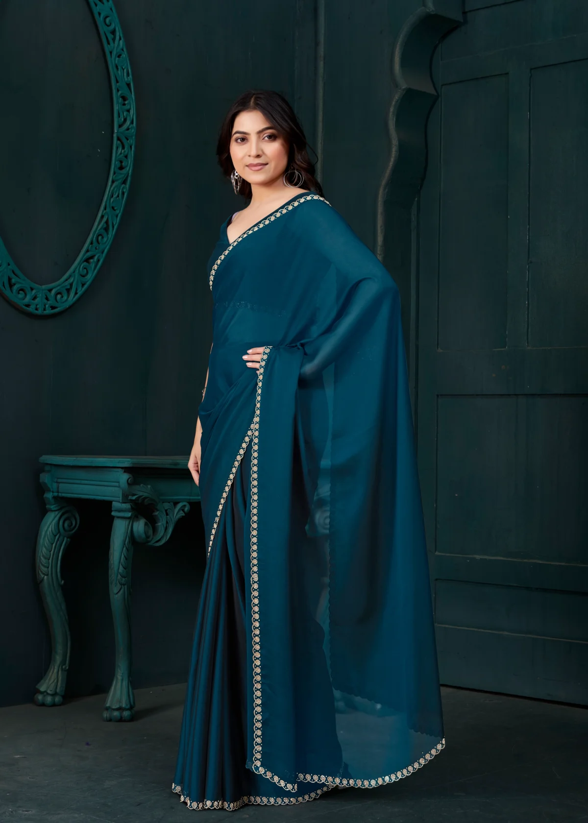 Celeste Collection – Premium Designer Georgette Saree