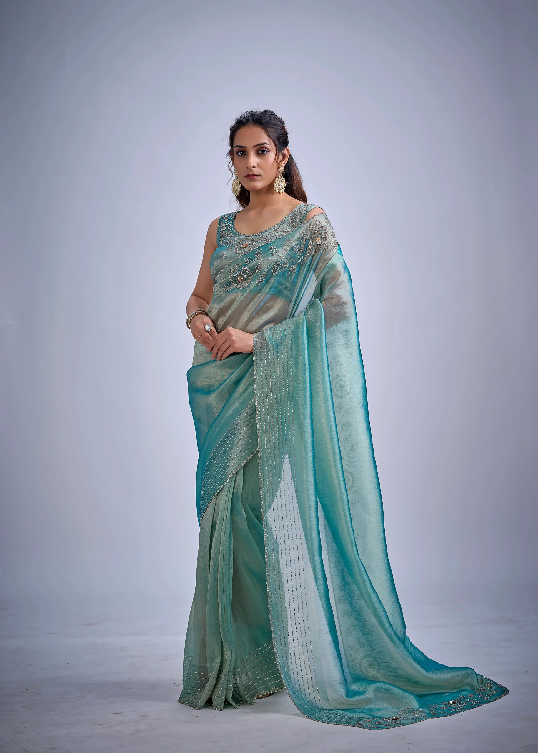 celeste-swarovski-crush-tissue-georgette-designer-saree