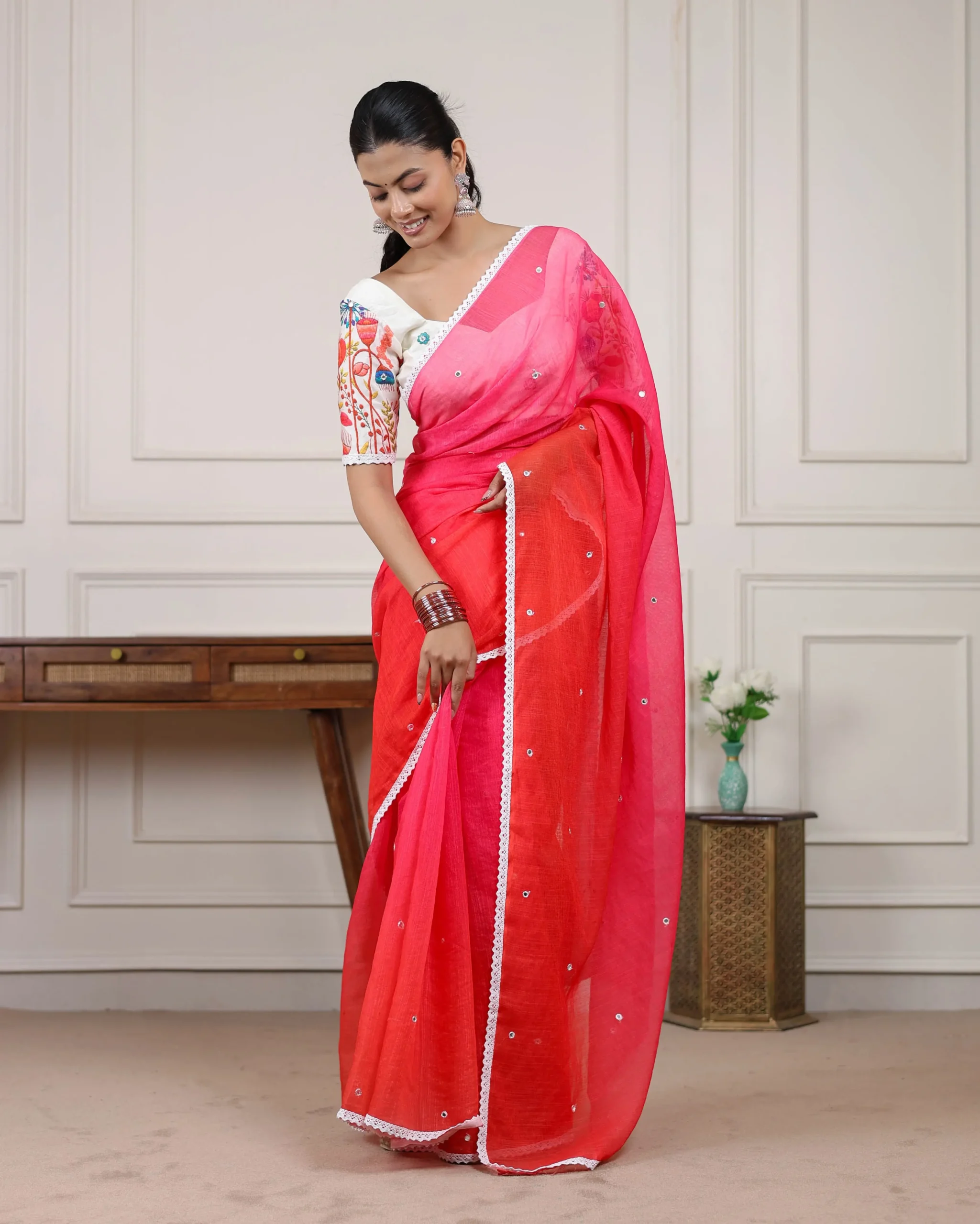 rose-ombre-linen-cotton-designer-saree