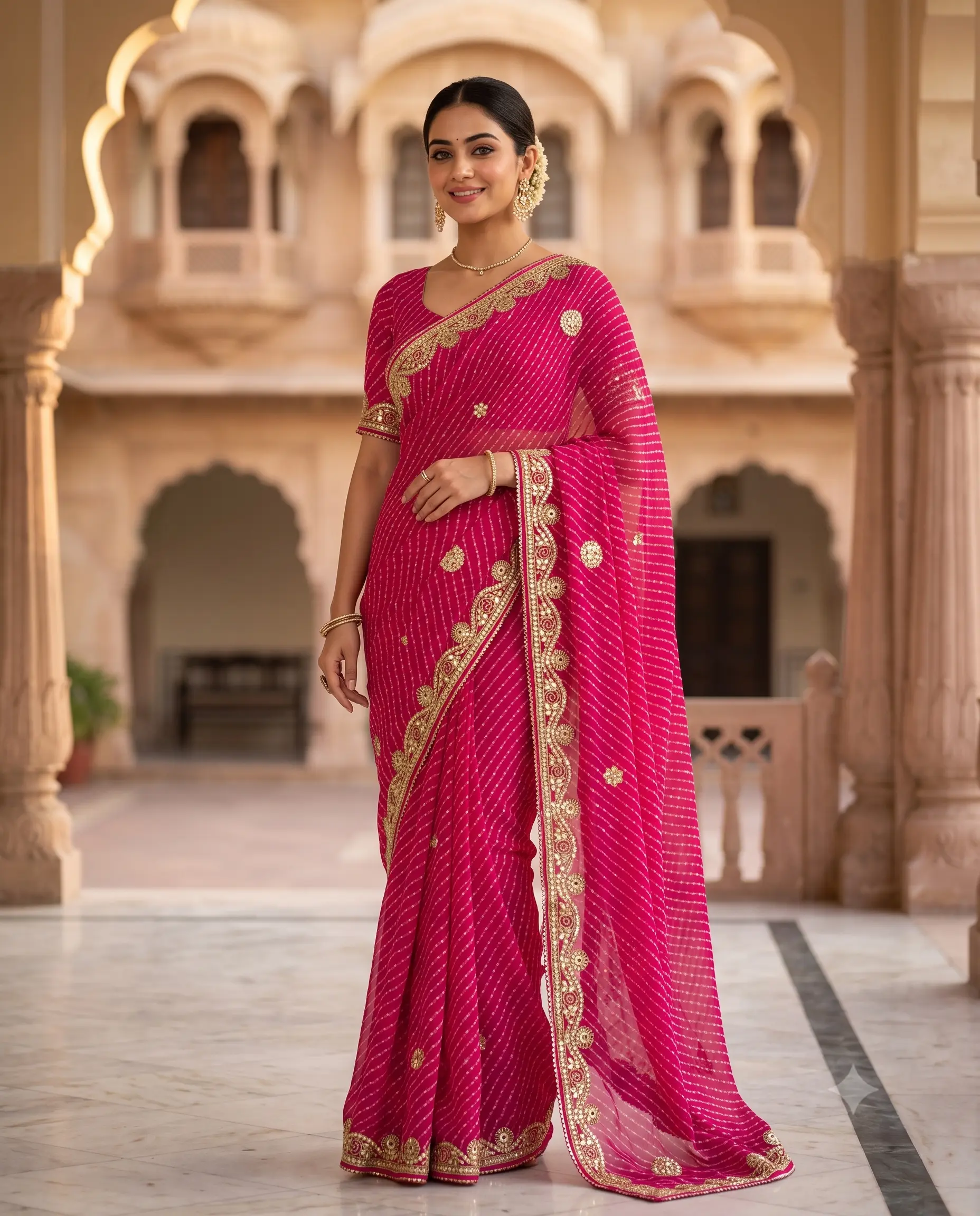 traditional-mothra-art-georgette-saree-with-gota-patti-work-3