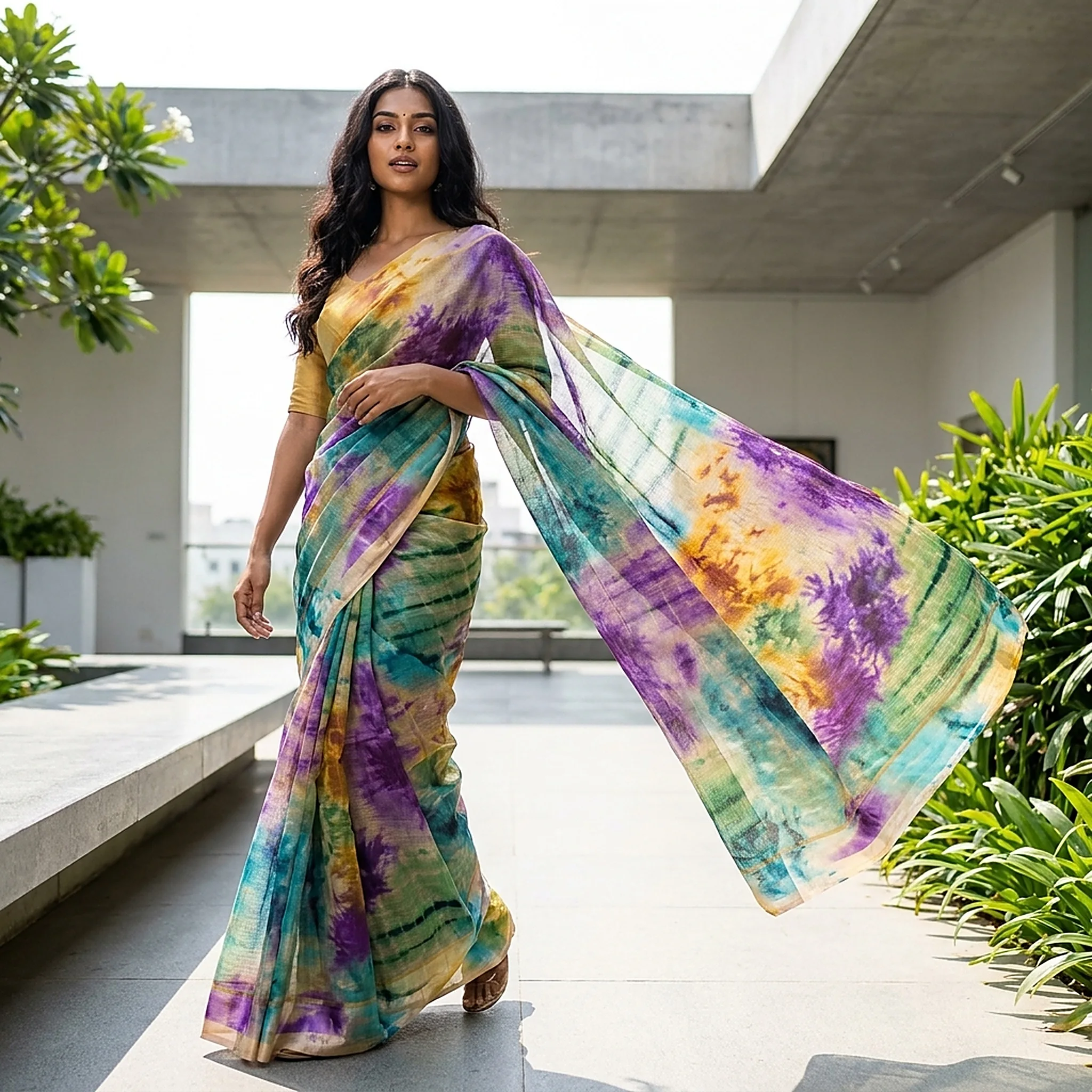kota-doria-tie-dye-saree