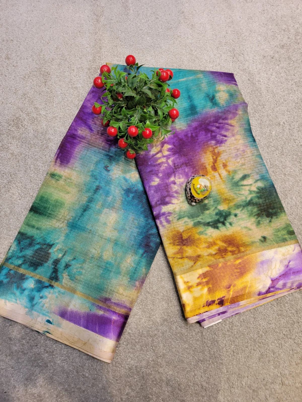 BLUE TIEDYE FOLD