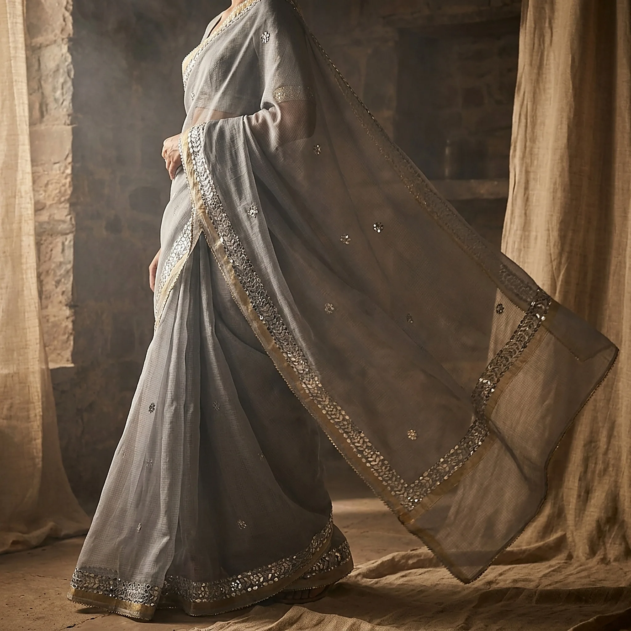 kota-doria-saree-gota-mirror-work