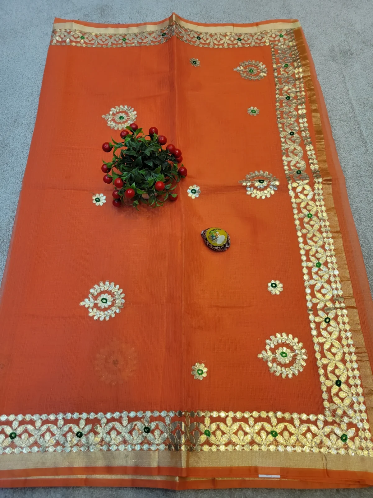 ORANGE HEAVY GOTA FOLD