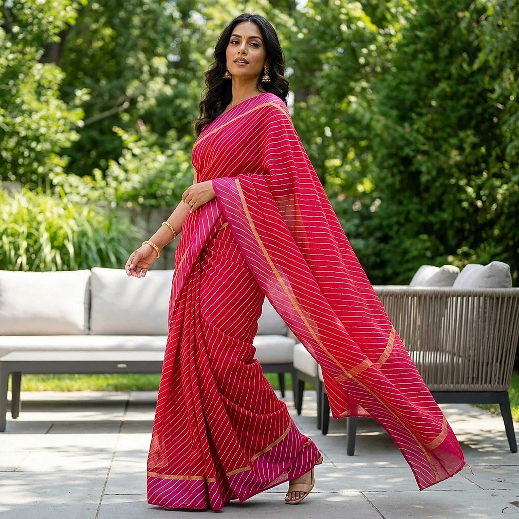 leheriya-print-kota-doria-saree-with-satin-border